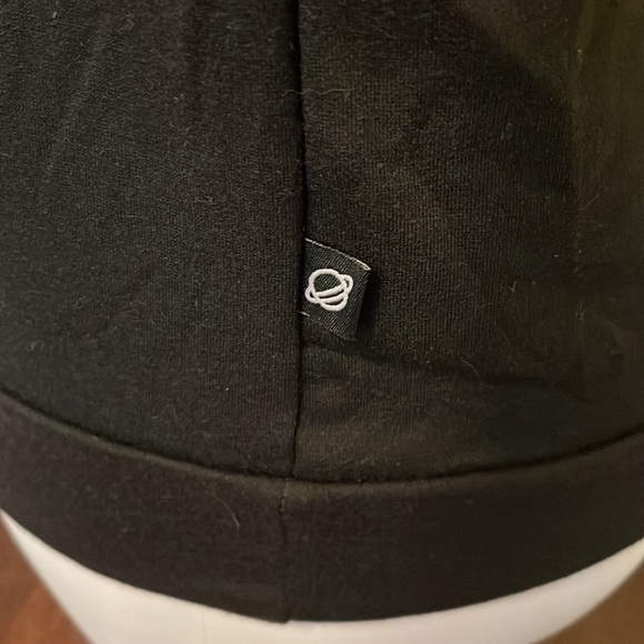 Terez girls large black and silver cold shoulder long sleeve top. NWT. - Picture 5 of 12